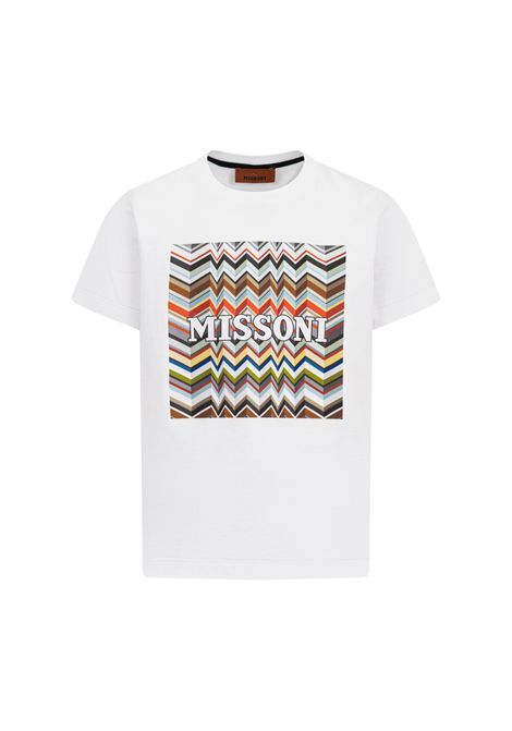 T-shirt con logo MISSONI KIDS | MY8P91 Z3672100MC